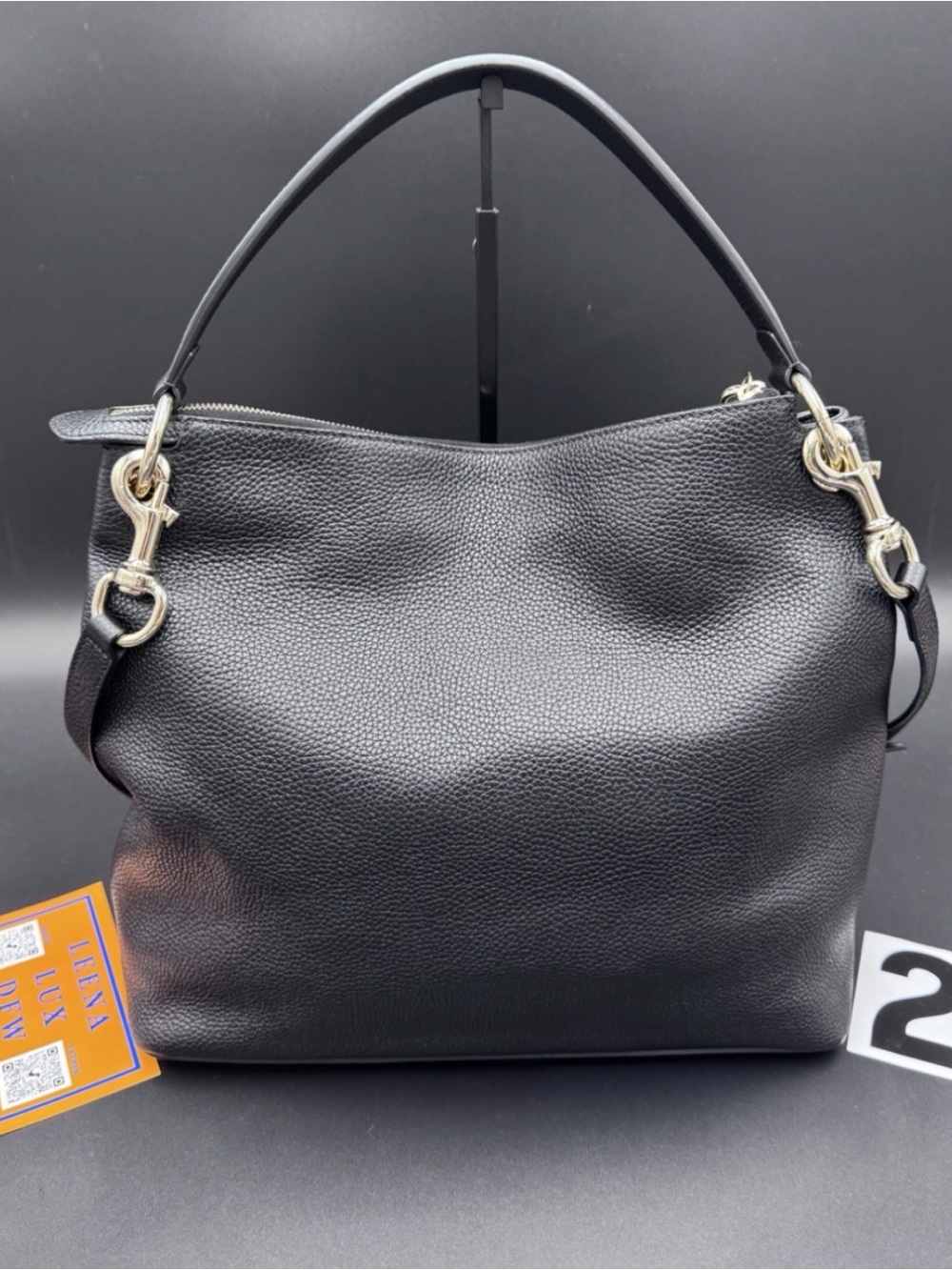 Gucci Soho Black Pebbled Leather Shoulder Crossbody Hobo Bag Like New - Picture 2 of 13